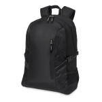 Mochila promocional para portátil de 15'' com detalhes ripstop City cor preto quarta vista