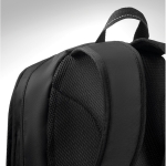 Mochila promocional para portátil de 15'' com detalhes ripstop City cor preto vista fotografia