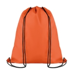 Mochilas publicitárias de cordão com bolso Urban Pocket cor cor-de-laranja segunda vista