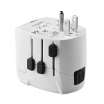 Adaptador de viagem universal com portas USB Skross Pro Light USB cor branco terceira vista