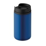 Caneca térmica promocional pequena e económica de aço 250ml Signa cor azul