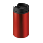 Caneca térmica promocional pequena e económica de aço 250ml Signa cor vermelho