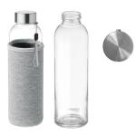 Garrafas de vidro com manga de neoprene 500ml Downtown