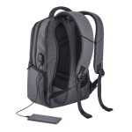 Mochila para portátil com porta USB e micro USB 17'' PowerTech cor cinzento terceira vista