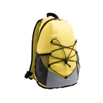 Mochila de viagem com bolsos de rede e alças acolchoadas Trekking cor amarelo