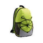 Mochila de viagem com bolsos de rede e alças acolchoadas Trekking cor verde-claro