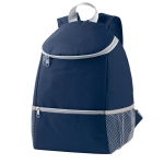 Mochila térmica personalizada com bolsos de malha Discover cor azul