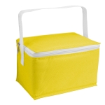 Saco térmico personalizado com capacidade para 6 latas Polar cor amarelo