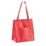 Saco de compras non-woven frigorífico 80 g/m2 Shopper cor vermelho