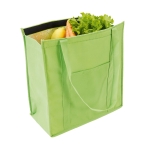 Saco de compras non-woven frigorífico 80 g/m2 Shopper cor verde-claro terceira vista