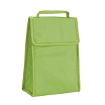 Saco térmico dobrável de non-woven com fecho em velcro 80 g/m2 Break cor verde-claro