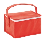 Saco térmico barato de non-woven com capacidade para 6 latas Frigid cor vermelho