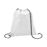 Mochilas personalizadas baratas em non-woven 80 g/m2 Downtown cor branco