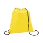 Mochilas personalizadas baratas em non-woven 80 g/m2 Downtown cor amarelo