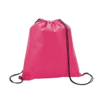 Mochilas personalizadas baratas em non-woven 80 g/m2 Downtown cor cor-de-rosa