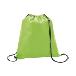 Mochilas personalizadas baratas em non-woven 80 g/m2 Downtown cor verde-claro