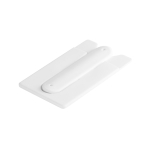 Porta-cartões de silicone com adesivo para telemóvel MobileStand cor branco