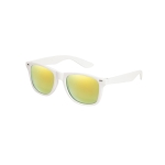 Óculos de sol promocionais para empresas, com lentes espelhadas Reflex cor branco