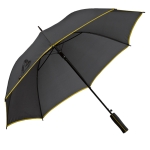 Guarda-chuva automático preto com rebordo colorido ø104 Rainstorm cor amarelo