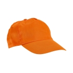 Boné publicitário barato de poliéster com velcro 160 g/m2 Basic Style cor cor-de-laranja