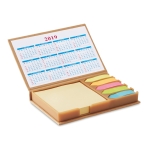 Conjunto de secretária com etiquetas de cores e calendário Calendar cor bege sétima vista