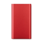 Carregador sem fio e powerbank 4.000 mAh Powercard Chargepad cor vermelho segunda vista