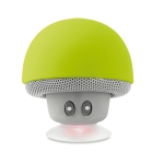 Altifalantes Bluetooth em forma de cogumelo original com ventosa Mushy cor verde-lima