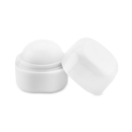 Bola de bálsamo labial para personalizar em caixa FPS 15 LipCube cor branco