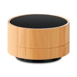 Colunas de som bluetooth personalizadas caixa de bambu Bamboo cor preto segunda vista