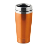 Caneca de viagem personalizada e com cor 400ml Alu Color cor cor-de-laranja