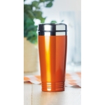 Caneca de viagem personalizada e com cor 400ml Alu Color cor cor-de-laranja vista conjunto