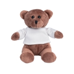 Ursinho de peluche com camisola para publicidade Big Urso cor branco primeira vista