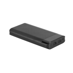 Bateria publicitária portátil de ABS com lanterna 16.000 mAh Black cor preto