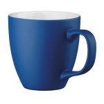 Canecas de porcelana de cor mate de 450ml Matt Plus cor azul