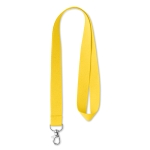 Lanyards personalizados baratos de poliéster 15, 20 ou 25 mm Regular cor amarelo