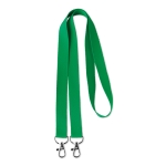 Lanyards de fecho duplo personalizado corporativo Duo cor verde