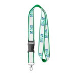 Lanyards de poliéster com revestimento de cetim e fivela Double Plus vista principal