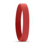 Pulseiras personalizadas de silicone baratas de 12 mm Regular cor vermelho