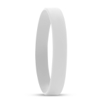 Pulseiras personalizadas de silicone baratas de 12 mm Regular cor branco