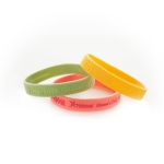 Pulseiras de silicone para festivais com a sua cor Pantone® Custom cor multicolor