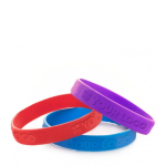 Pulseiras de silicone para festivais com a sua cor Pantone® Custom vista principal