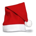 Gorro de Pai Natal publicitário com logotipo Santa cor vermelho