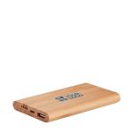 Bateria externa personalizada de bambu 4.000 mAh Powercard Bamboo vista principal