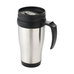 Caneca isotérmica aço com interior em plástico 400ml Barista cor preto