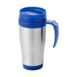 Caneca isotérmica aço com interior em plástico 400ml Barista cor azul