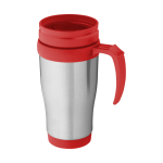 Caneca isotérmica aço com interior em plástico 400ml Barista cor vermelho