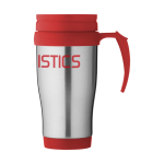 Caneca isotérmica aço com interior em plástico 400ml Barista cor vermelho