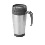 Caneca isotérmica aço com interior em plástico 400ml Barista cor cinzento