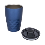 Copo térmico de aço com formas geométricas 350ml Avenue Liberica cor azul