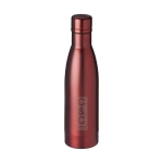 Garrafa personalizada de qualidade de aço inoxidável 500ml Avenue Lane cor vermelho vista impressa logo 2